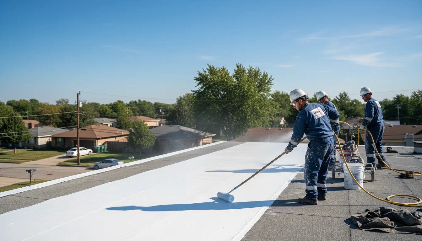 Commercial roof coating in Rome, OH near me